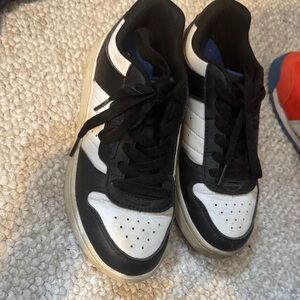 Skechers Black and White Kids Sneakers